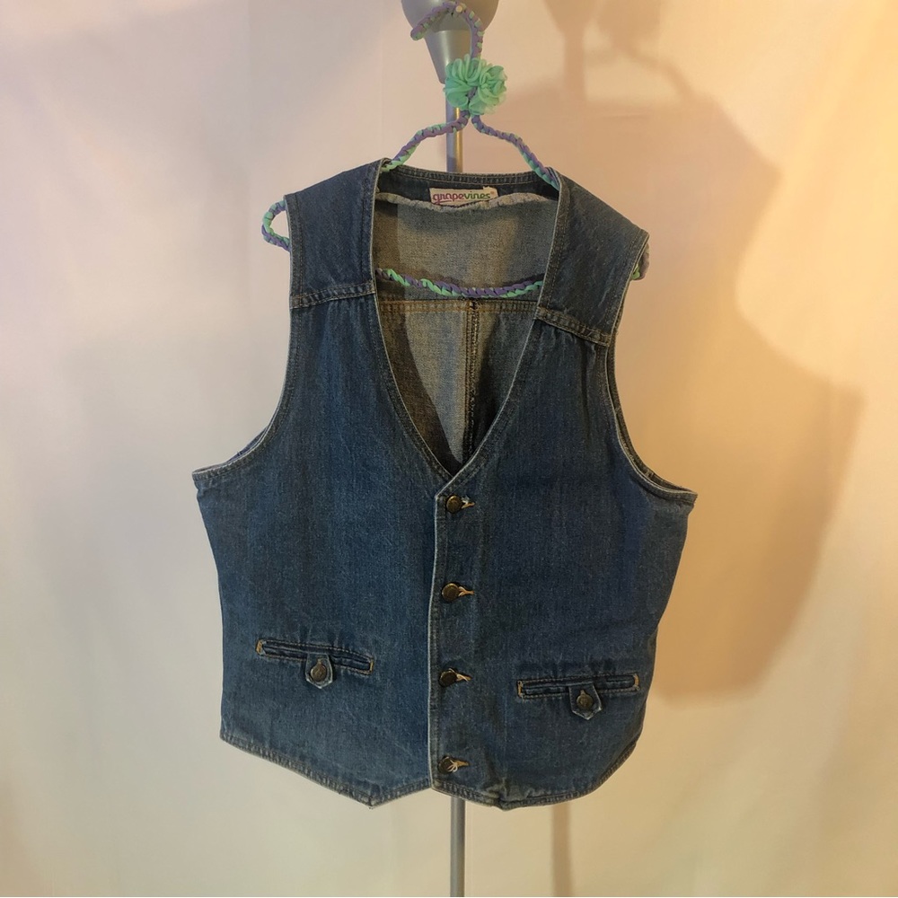 Grapevines 70s denim vest